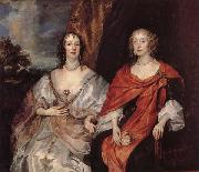 Anthony Van Dyck Anna Dalkeith,Countess of Morton,and Lady Anna Kirk France oil painting artist